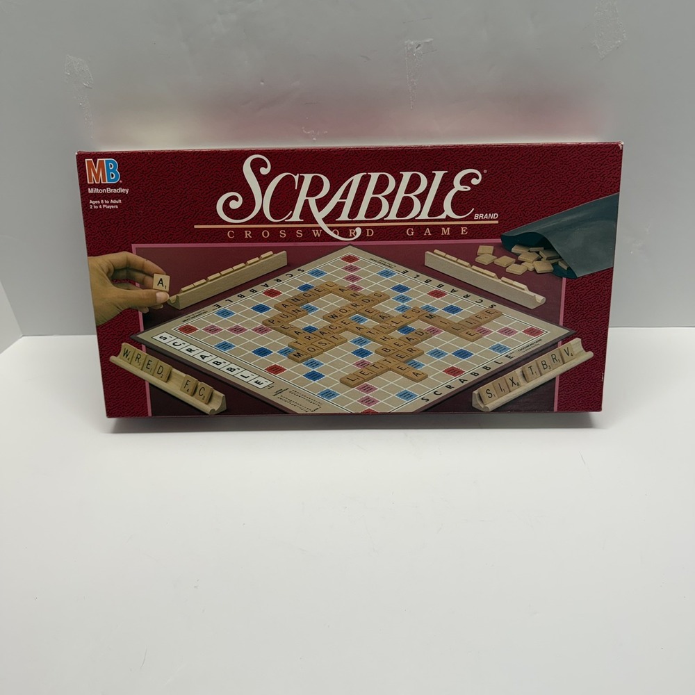 1998 Scrabble Crossword Board Game Milton Bradley Hasbro 4024 Complete Vintage